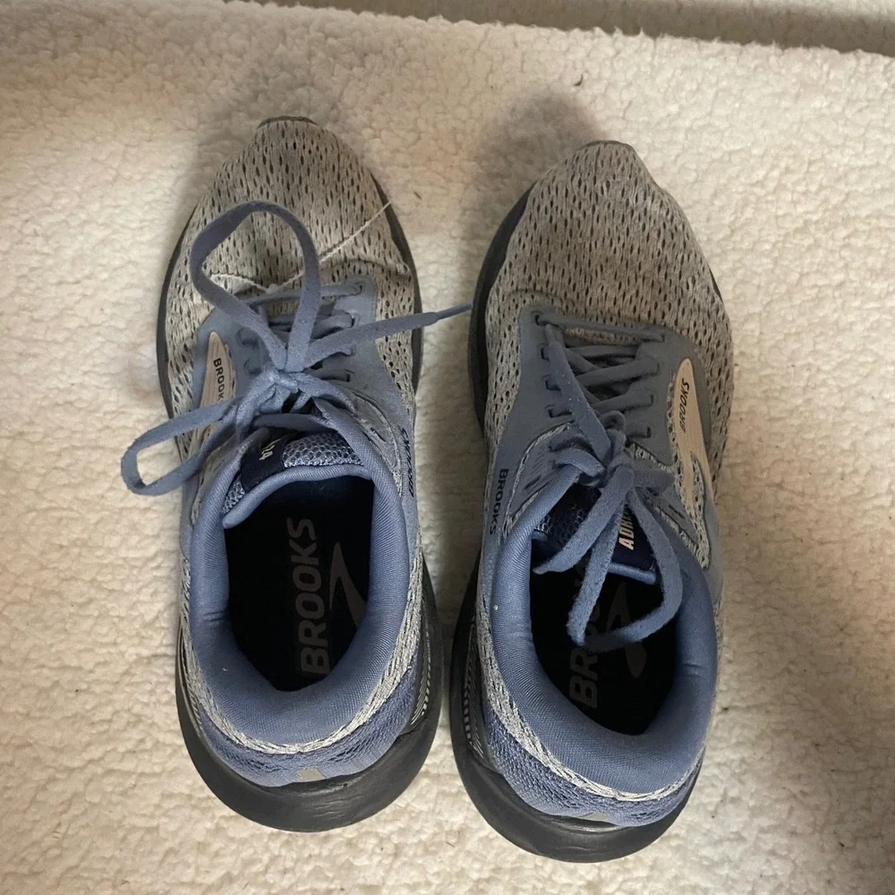 Brooks Adrenaline GTS 24 Womens Running Shoes Blue Grey 1204261B462 Size 8 paint - Picture 6 of 10